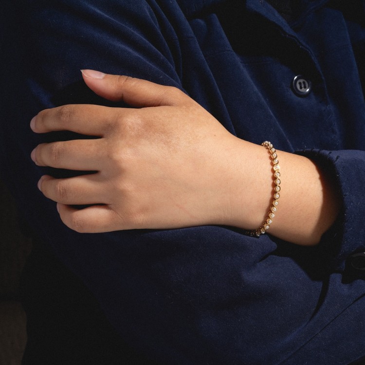 Tennis Bracelet in Pearl