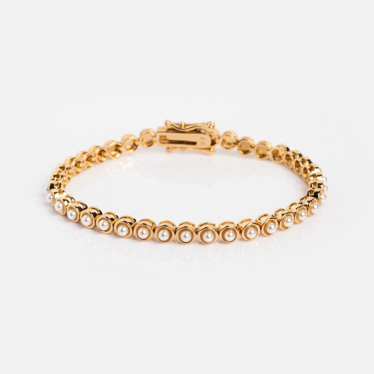 Tennis Bracelet in Pearl